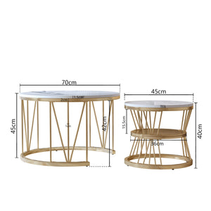 Salontafel set van 2