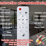Plafondventilator met LED Verlichting
