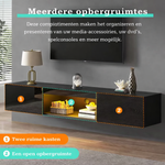 Hoogglans LED TV-Meubel – 160 cm Zwart