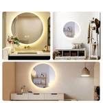 Ronde LED Badkamerspiegel – Zwart | Minimalistisch & Verlicht