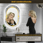 Ovale LED Badkamerspiegel – Slim, Verlicht, Verfijnd