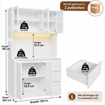 Keukenkast met LED verlichting