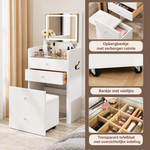 3-1 kaptafel met LED spiegel
