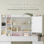 Luxe Kaptafel met LED Spiegel & Verborgen Opbergruimte