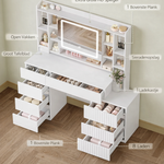 Luxe Kaptafel met LED Spiegel & Verborgen Opbergruimte