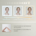 Luxe Kaptafel met LED Spiegel & Verborgen Opbergruimte