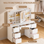 Luxe Kaptafel met LED-verlichting en Grote HD-Spiegel