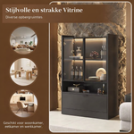Vitrinekast - 16 kleuren LED-verlichting