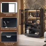 Vitrinekast - 16 kleuren LED-verlichting