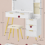 KAILYN Kaptafel met LED Spiegel