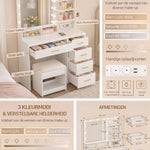 Make up tafel met LED verlichting