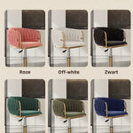 Fluwelen barkruk set van 2