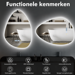 LED spiegel traanvormig
