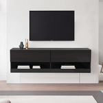 TV-Meubel met LED-Verlichting – 7 Kleuren – Zwart – 140 cm
