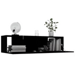 Zwevend TV-Meubel 120 cm – Zwart | Strak & Functioneel