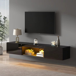 Hoogglans LED TV-Meubel – 160 cm Zwart
