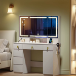 Make-up Tafel met LED verlichting + stopcontacten