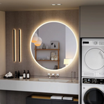 Ronde LED Badkamerspiegel – Zwart | Minimalistisch & Verlicht
