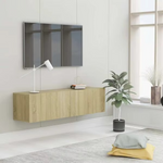 Zwevend TV-Meubel 120 cm – Zwart | Strak & Functioneel