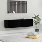 Zwevend TV-Meubel 120 cm – Zwart | Strak & Functioneel