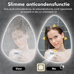 LED spiegel traanvormig